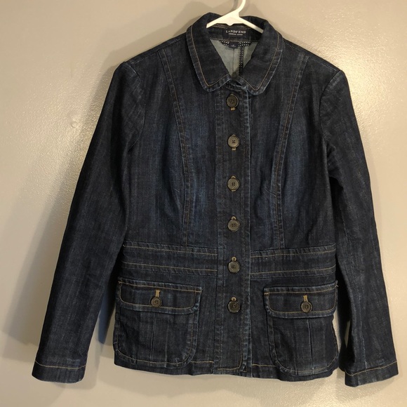 Lands End denim jacket - Picture 1 of 8